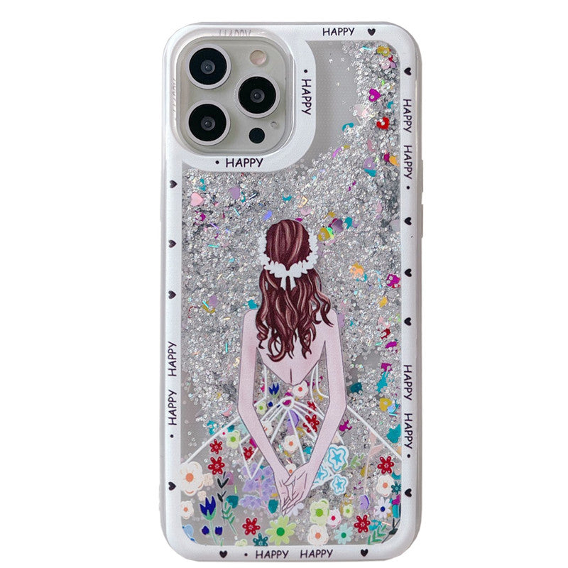 Wholesale Silicone Quicksand Glitter Phone Cases